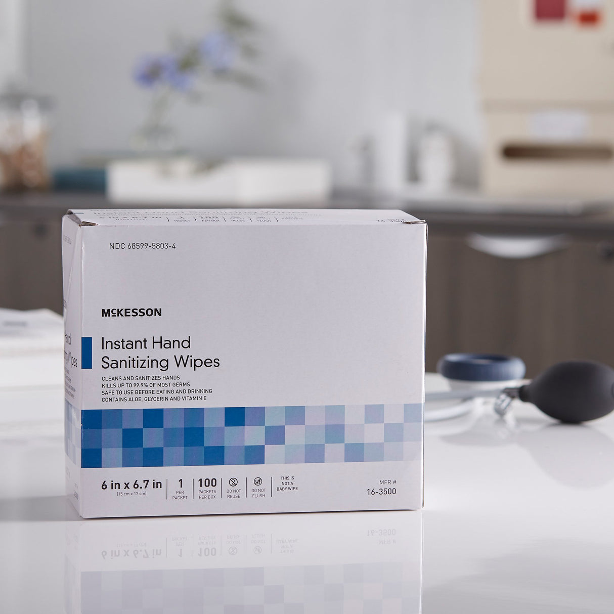 Hand Sanitizing Wipe McKesson 100 Count Ethyl Alcohol Wipe Individual Packet - BeHope