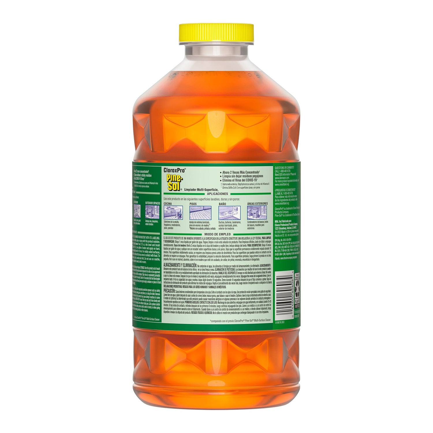 Surface Disinfectant Cleaner Pine-Sol® Broad Spectrum Manual Pour Liquid 80 oz. Bottle Pine Scent NonSterile - BeHope