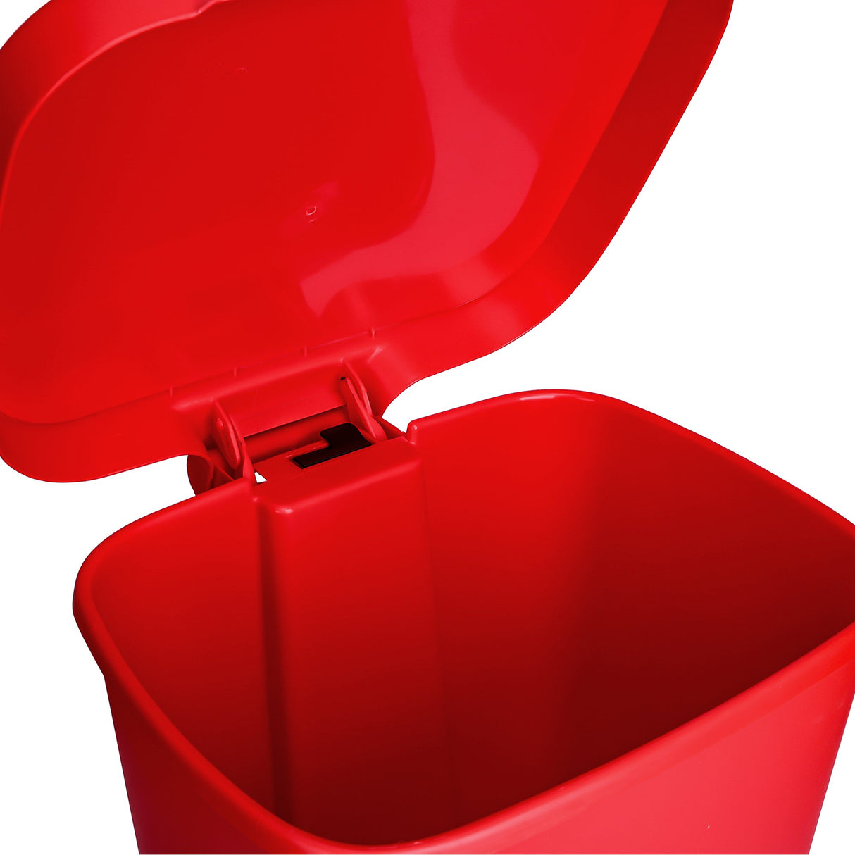 Trash Can McKesson 32 Quart / 8 gal. Red Plastic Rectangular - BeHope