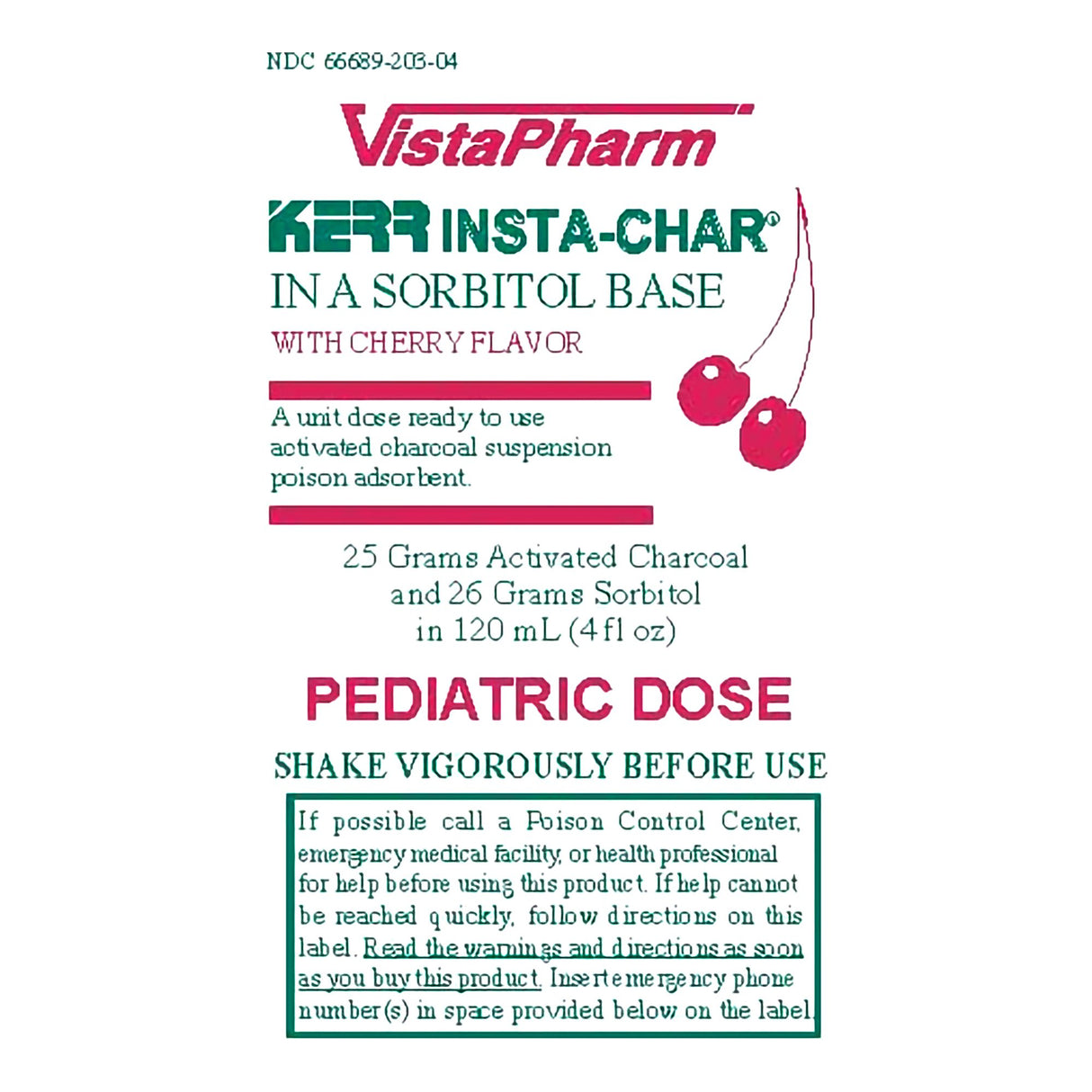 Poison Absorbent Kerr Insta-Char 25 Gram / 120 mL Oral Suspension 120 mL - BeHope