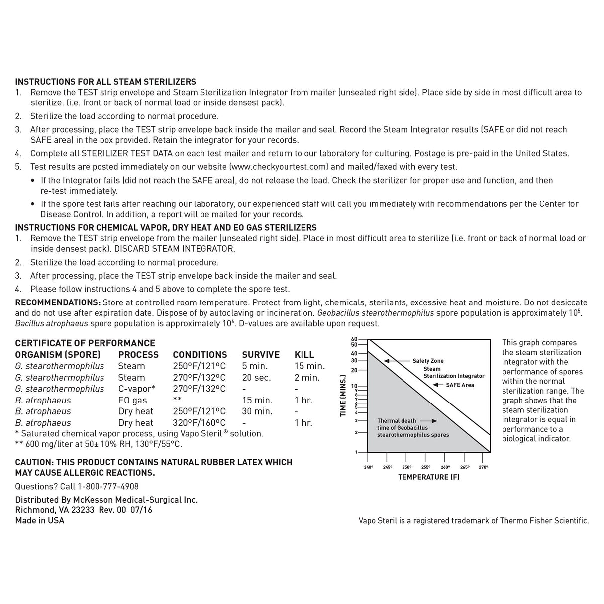 Mckesson Sterilization Mail-in Monitoring Service - BeHope