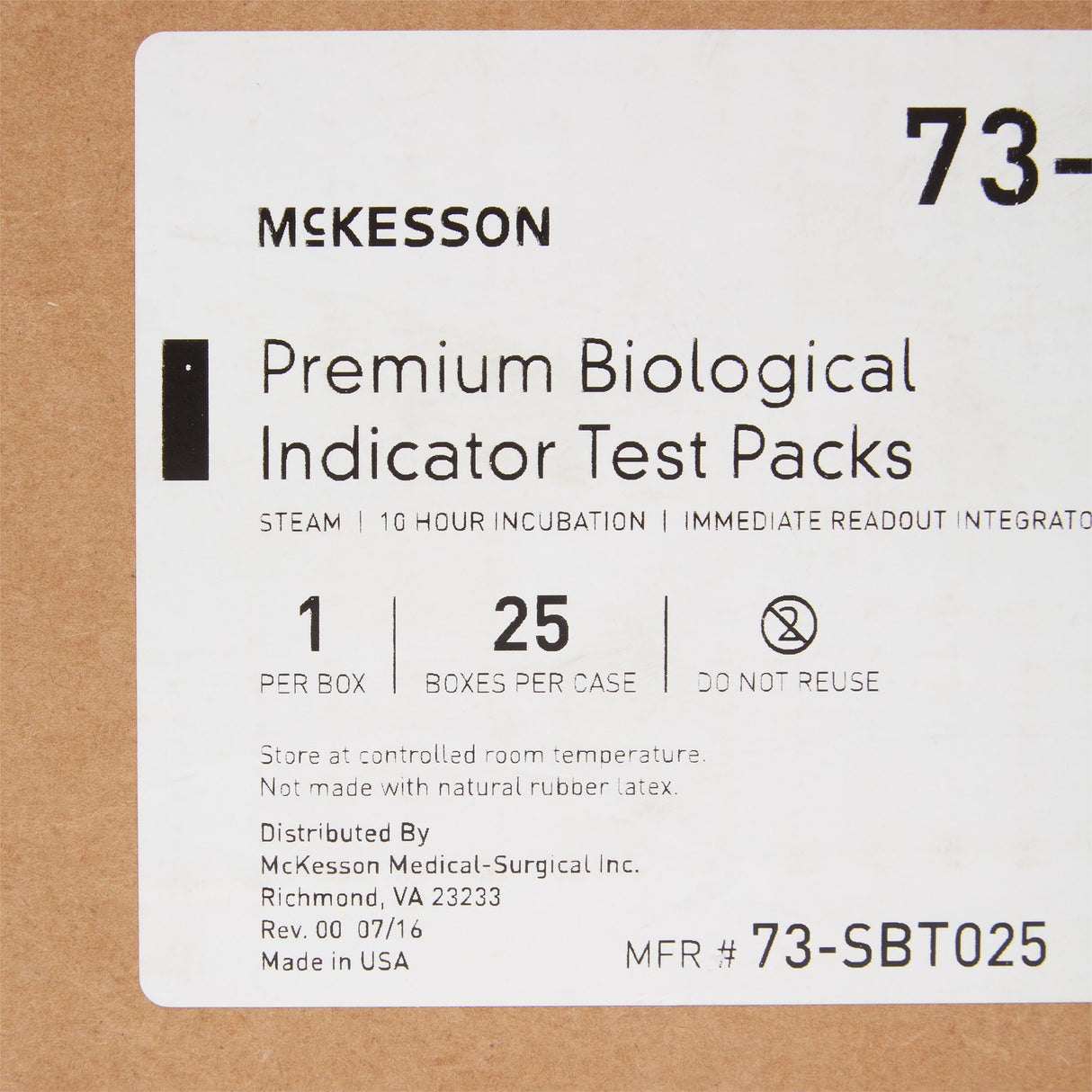 McKesson Sterilization Biological Indicator Pack Steam 4 Inch Length - BeHope