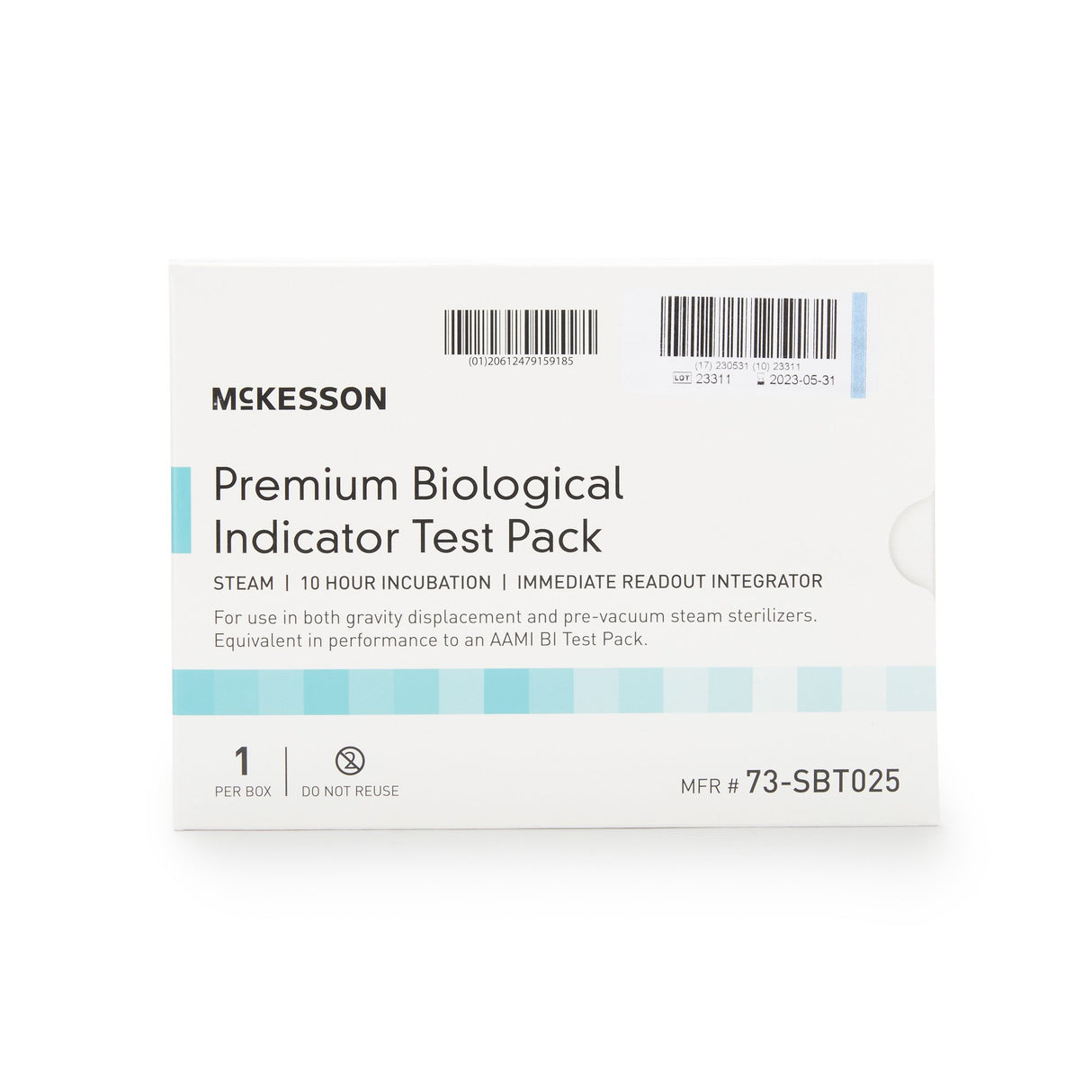 McKesson Sterilization Biological Indicator Pack Steam 4 Inch Length - BeHope