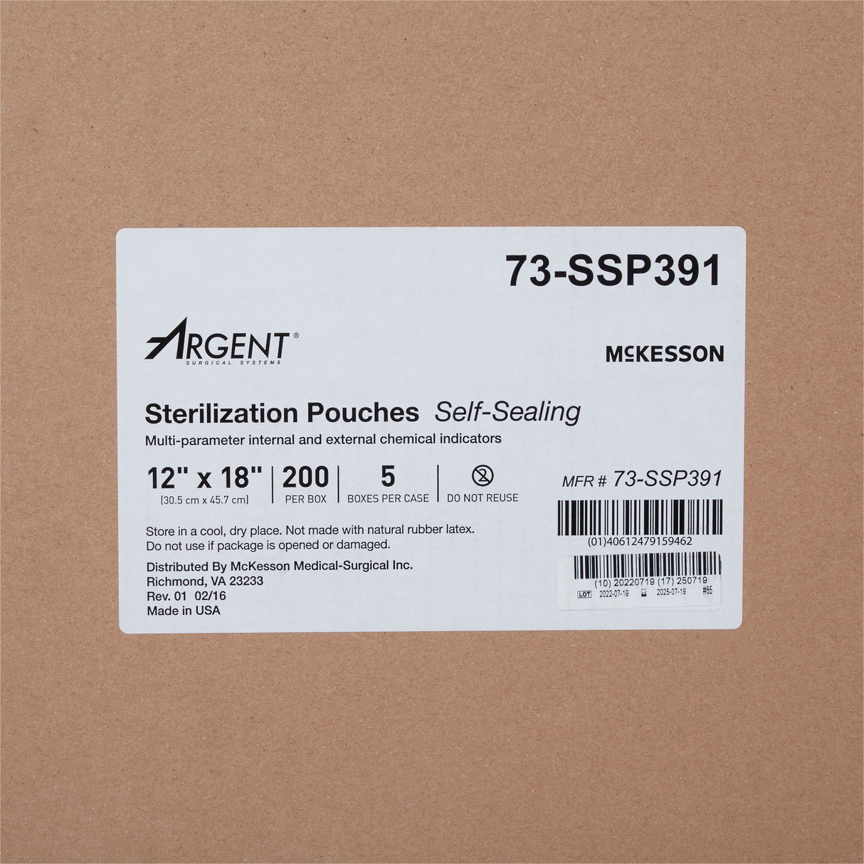 Sterilization Pouch Mckesson Argent™ Sure-check® Self Seal Class 4 Indicator - BeHope