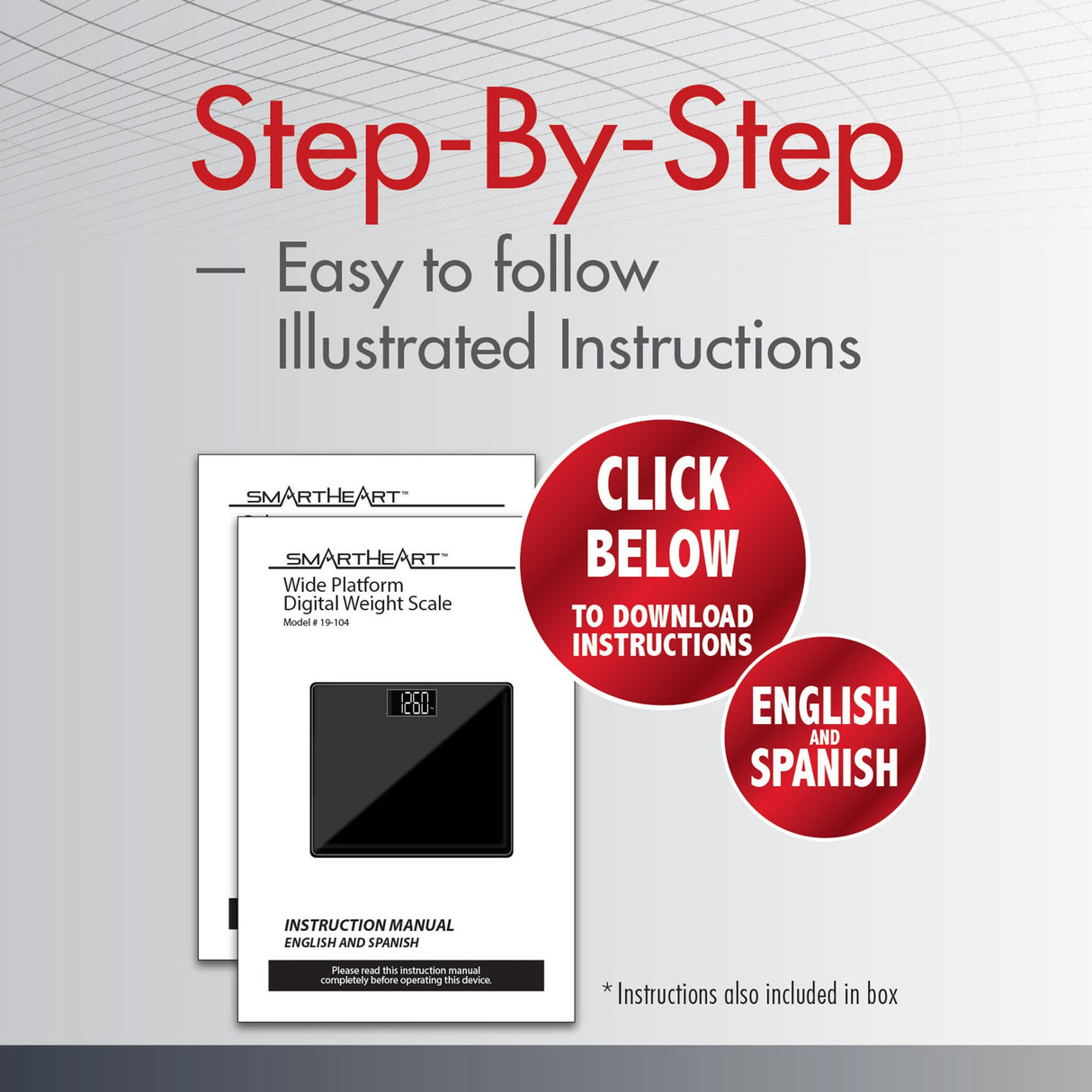 Floor Scale Veridian® Digital Display 438 lbs. / 199 kg Capacity Black Battery Operated - BeHope