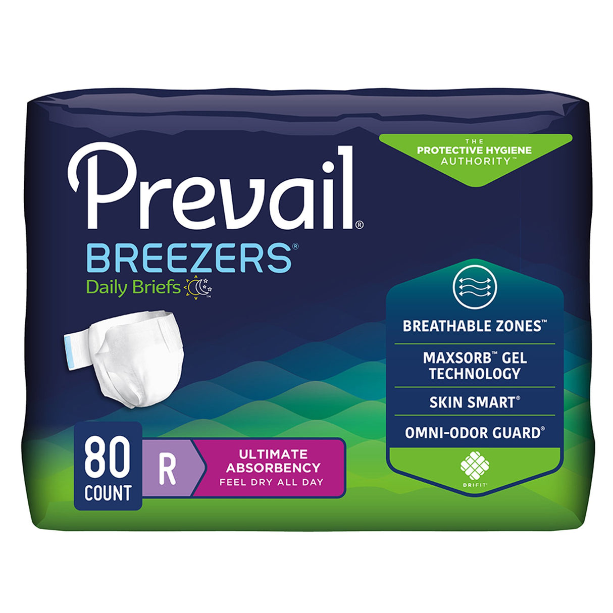 Incontinence Brief Prevail® Breezers® Disposable Ultimate Absorbency Odor Guard - BeHope