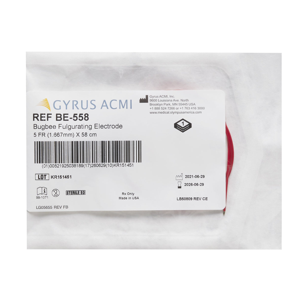Fulgurating Electrode Bugbee™ Stainless Steel Sterile Dome Tip Disposable - BeHope