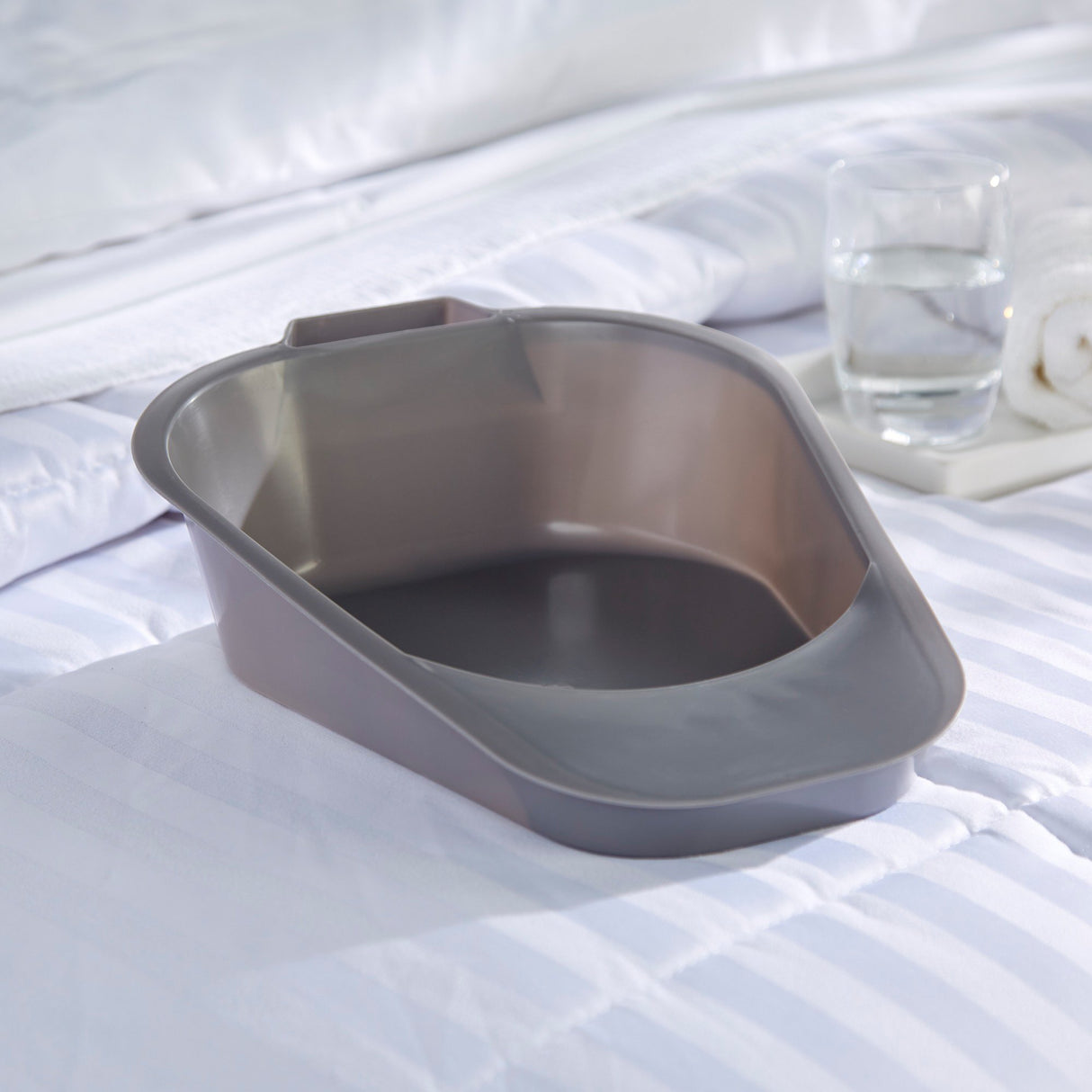 Fracture Bedpan McKesson Gray 34 oz. / 1006 mL - BeHope