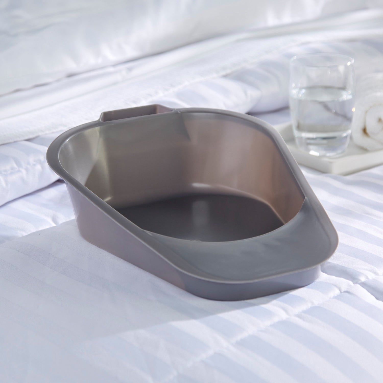 Fracture Bedpan McKesson Gray 34 oz. / 1006 mL - BeHope