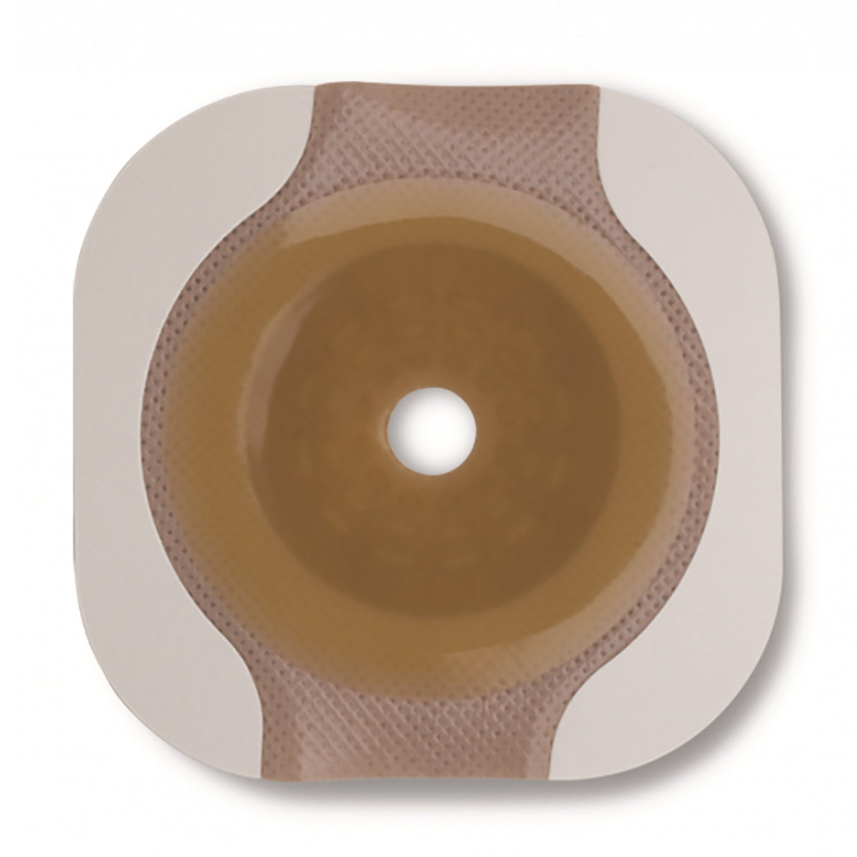 Ostomy Barrier New Image™ Flextend™ Trim to Fit, Extended Wear Adhesive Tape 102 mm Flange Yellow Code System Up to 3-1/2 Inch Opening - BeHope
