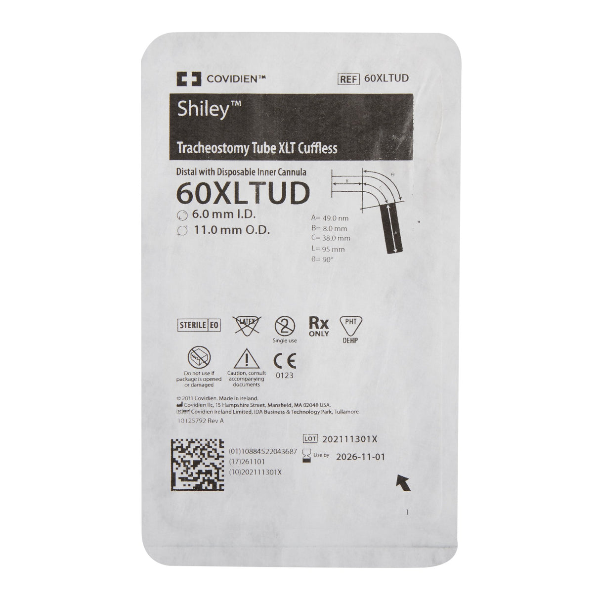 Uncuffed Tracheostomy Tube Shiley™ XLT with Disposable Inner Cannula - BeHope