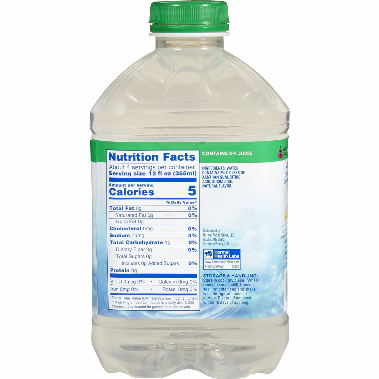 Thickened Water Thick & Easy® Hydrolyte® 46 oz. Bottle Lemon Flavor Liquid IDDSI Level 2 Mildly Thick - BeHope
