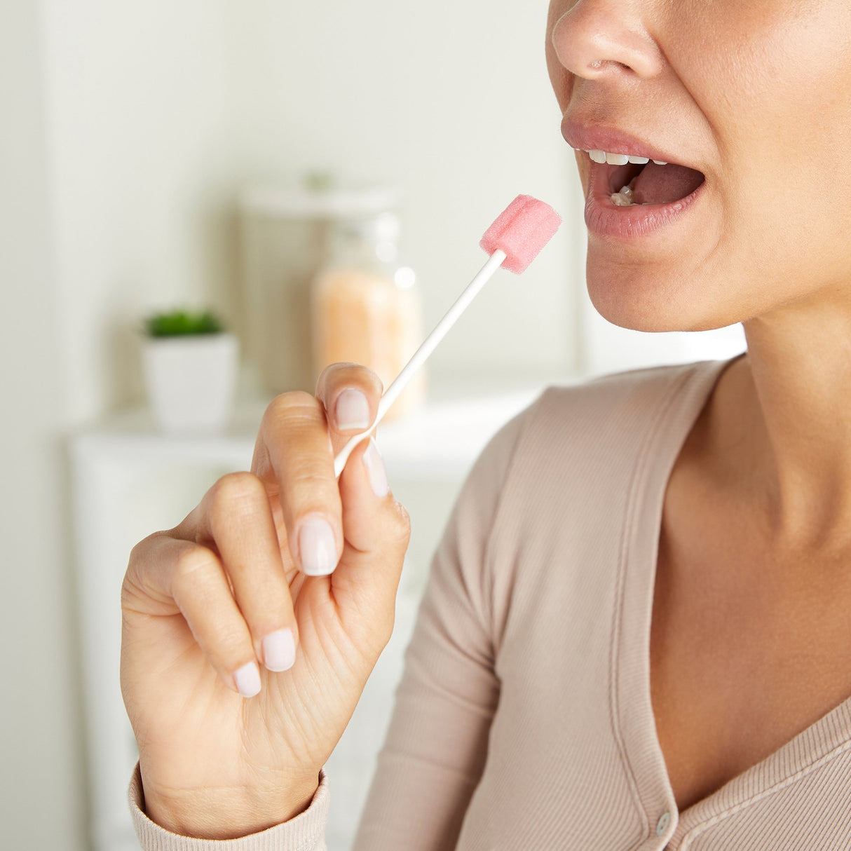 Oral Swab McKesson Untreated Foam Tip 1 per Pack - BeHope