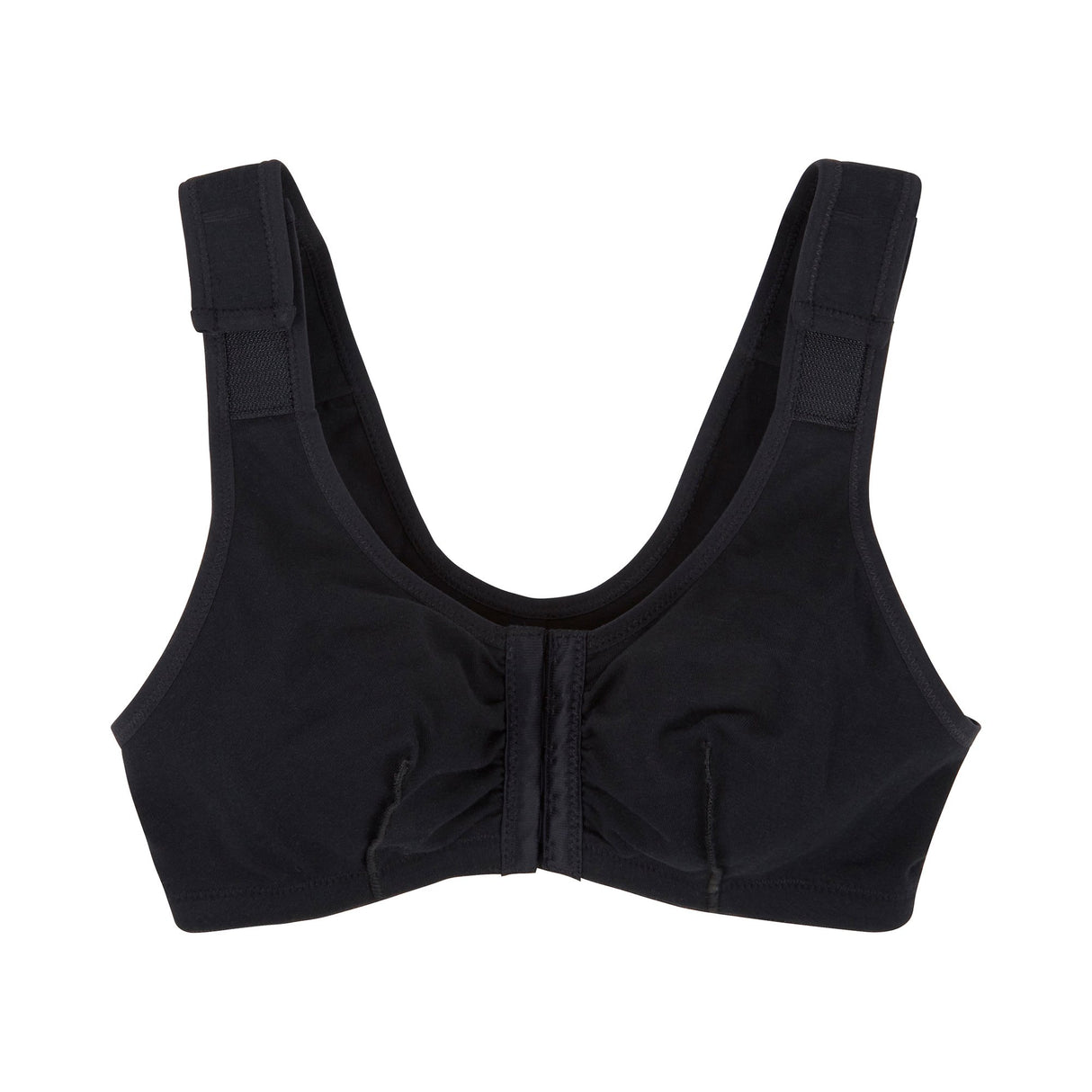 Post-Surgical Bra McKesson 32 Inch Chest Black Front Hook and Eye Closure Hook and Loop Shoulder Strap - BeHope
