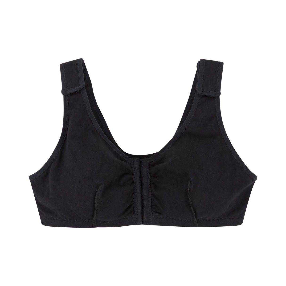 Post-Surgical Bra McKesson 38 Inch Chest Black Front Hook and Eye Closure Hook and Loop Shoulder Strap - BeHope