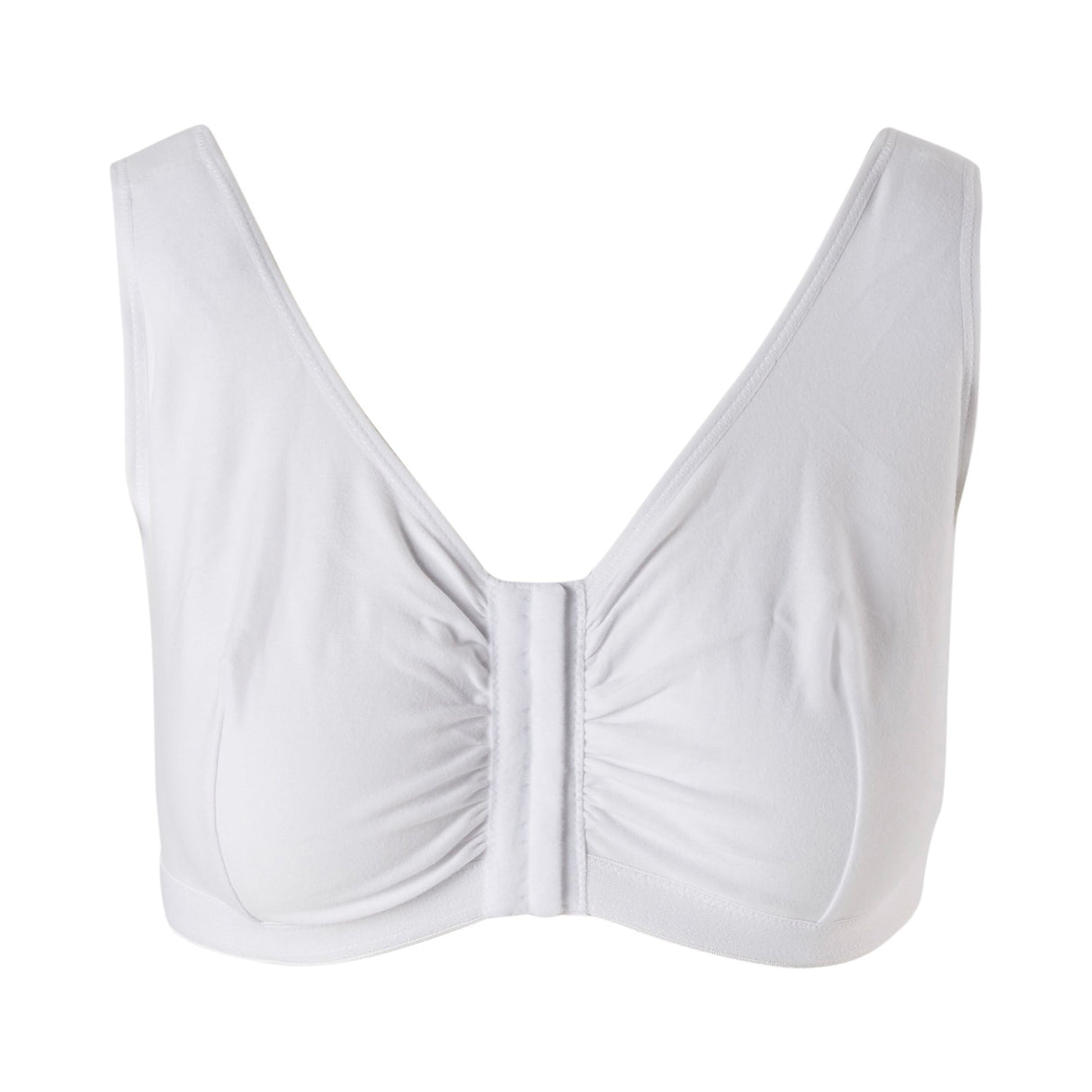 Post-Surgical Bra McKesson 40 Inch Chest White Front Hook and Eye Closure Hook and Loop Shoulder Strap - BeHope
