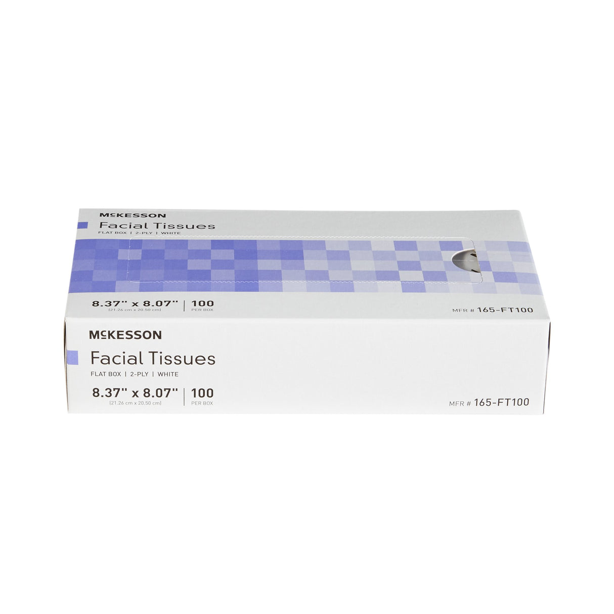 Facial Tissue McKesson White 8.37 X 8.07 Inch 100 Count - BeHope