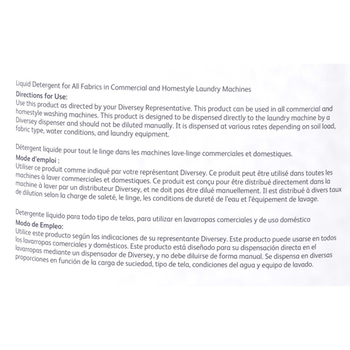 Laundry Detergent Clax® Master 100 1 gal. Jug Liquid Unscented - BeHope