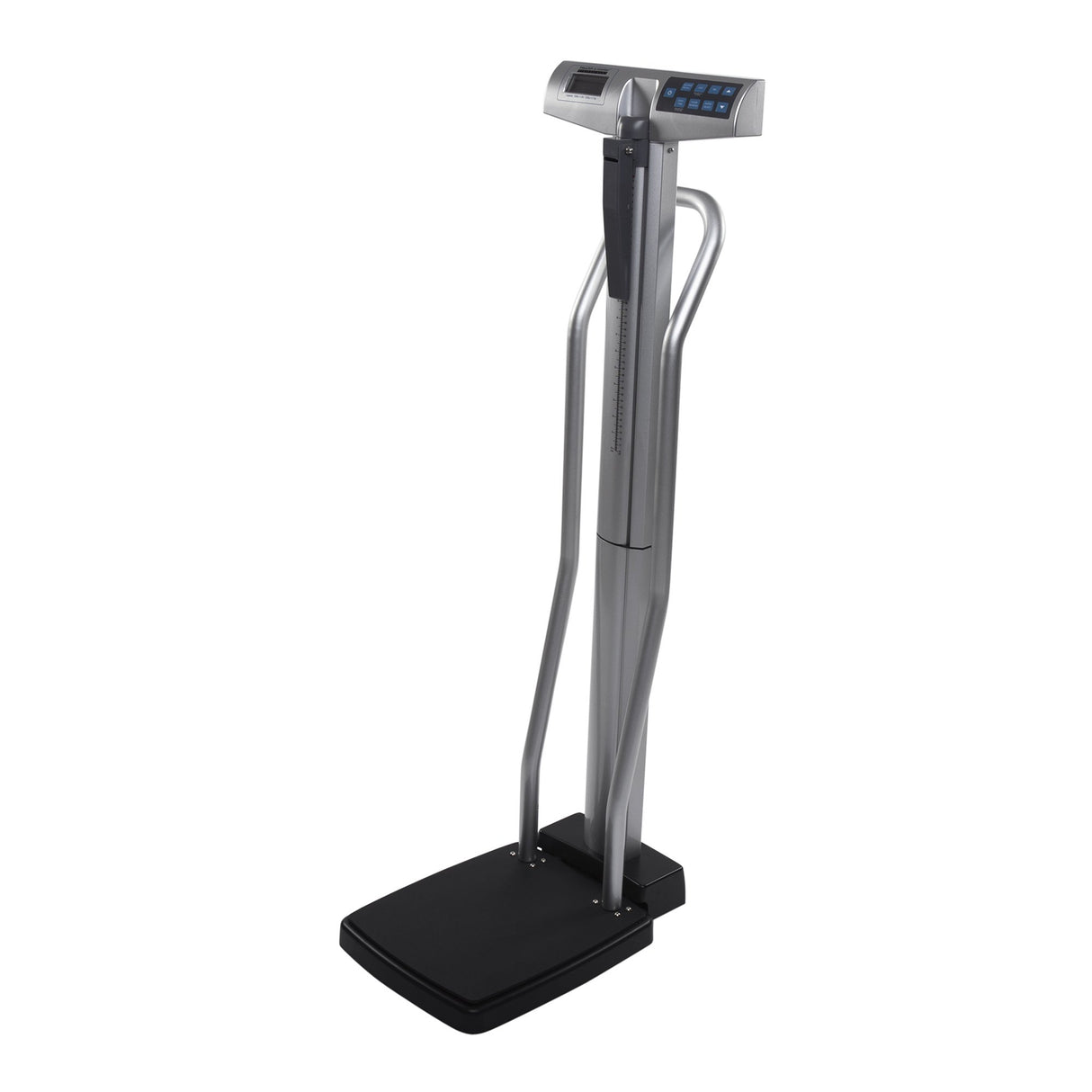 Physician Scale with Height Rod Health O Meter® Digital Display 660 lbs. / 300 kg Capacity Chrome / Gray Battery Operated - BeHope