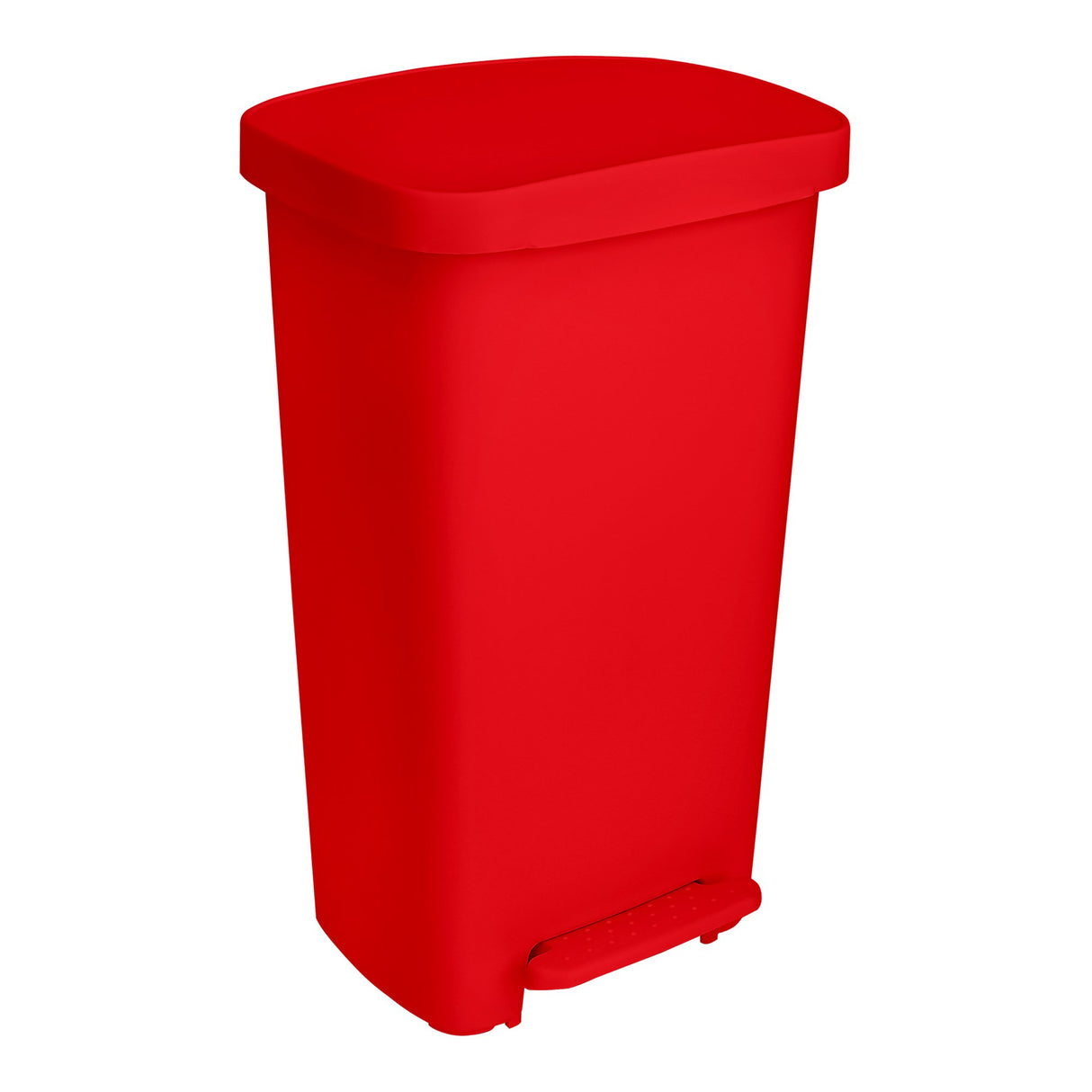 Trash Can McKesson 52 Quart / 13 gal. Red Plastic Rectangular - BeHope