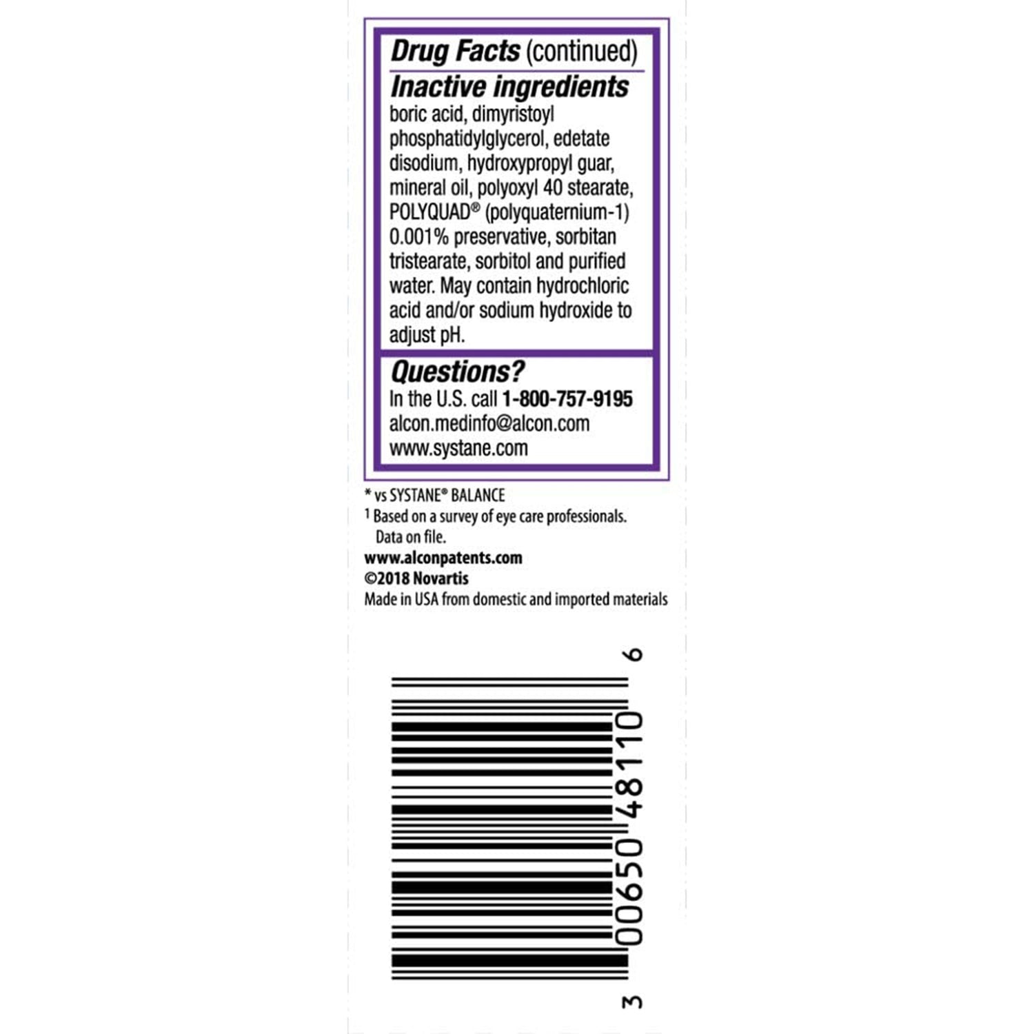 Eye Lubricant Systane® Complete 10 mL Eye Drops - BeHope