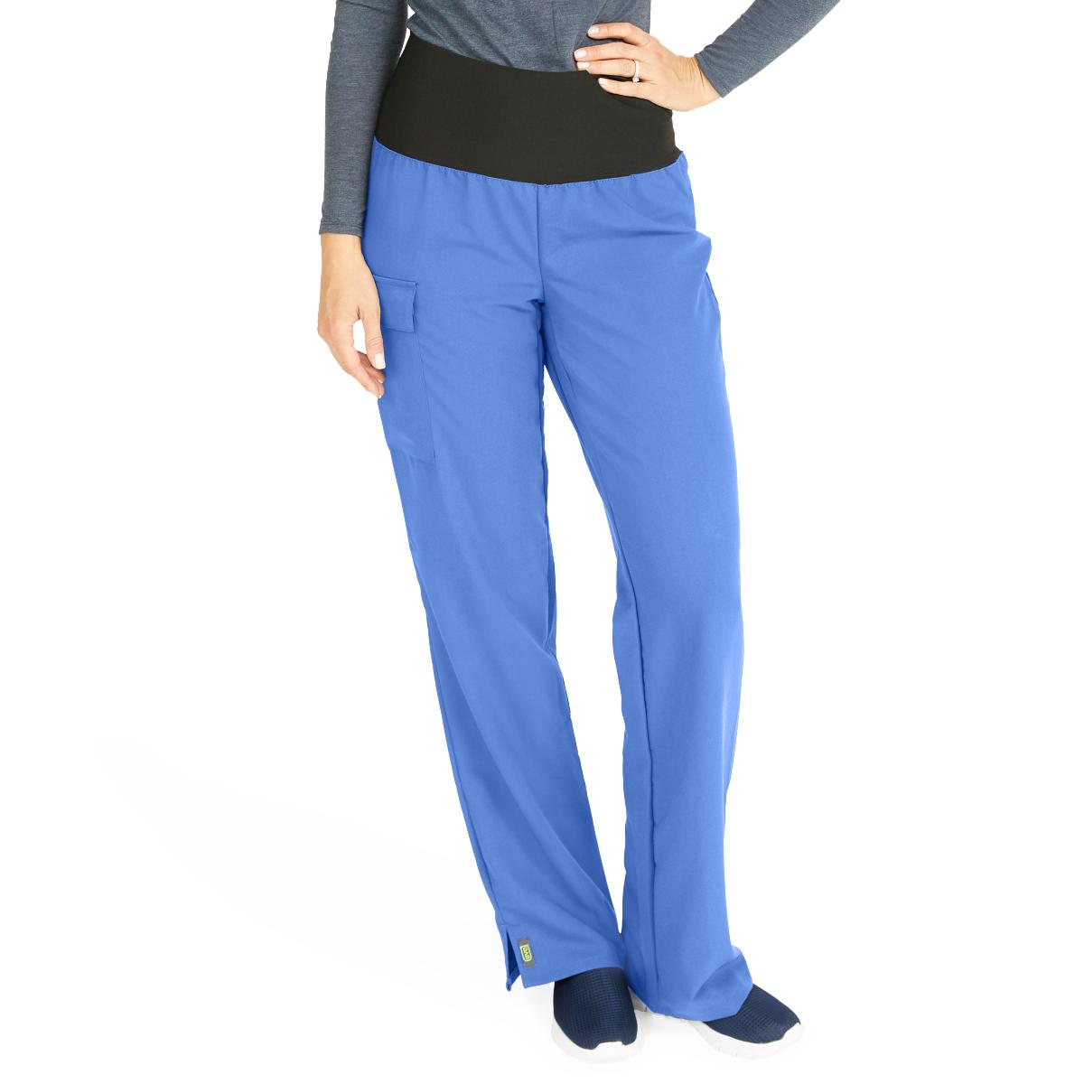 Ocean AVE Women's Stretch Wide Waistband Scrub Pants - BeHope