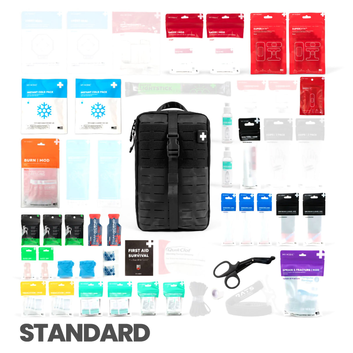 First Aid Kit My Medic™ MYFAK Standard Black Nylon Bag - BeHope