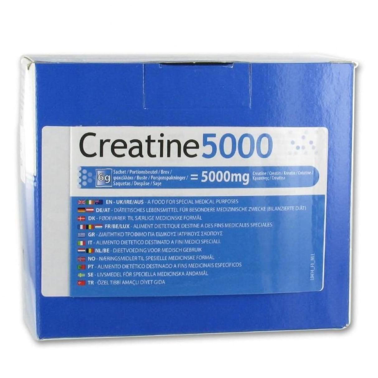 Oral Supplement Creatine 5000 Unflavored Powder 6 Gram Individual Packet - BeHope