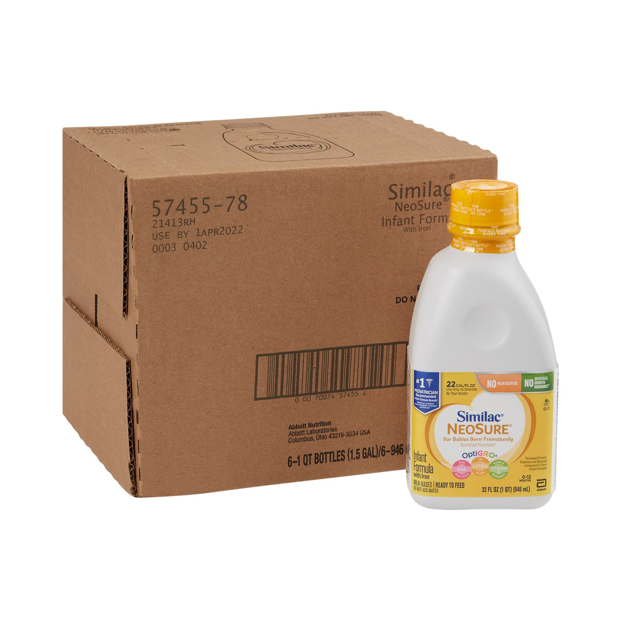 Infant Formula Similac® NeoSure® Unflavored 32 oz. Bottle Liquid Iron Premature - BeHope