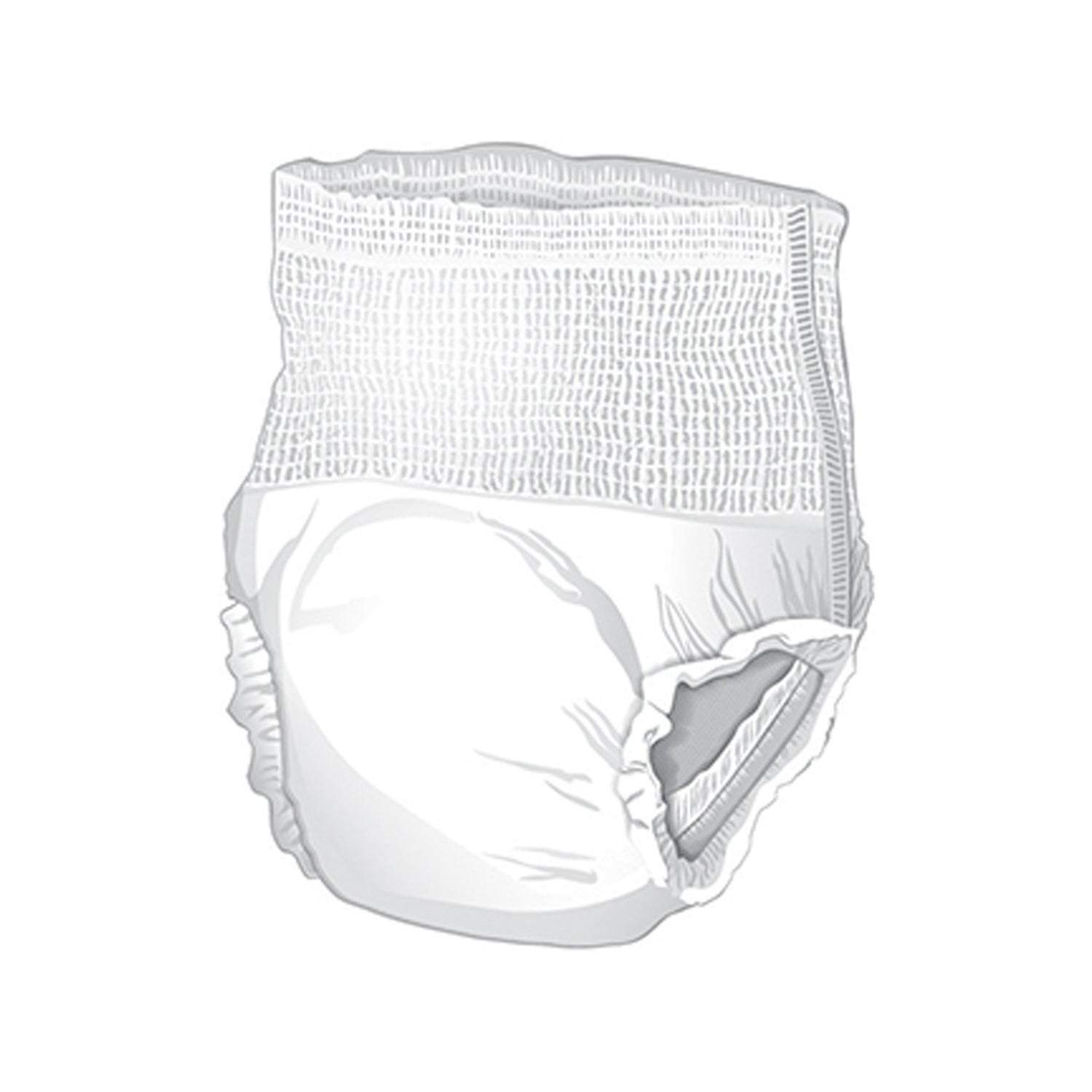 Unisex Adult Absorbent Underwear McKesson Pull On with Tear Away Seams Large Disposable Heavy Absorbency - BeHope