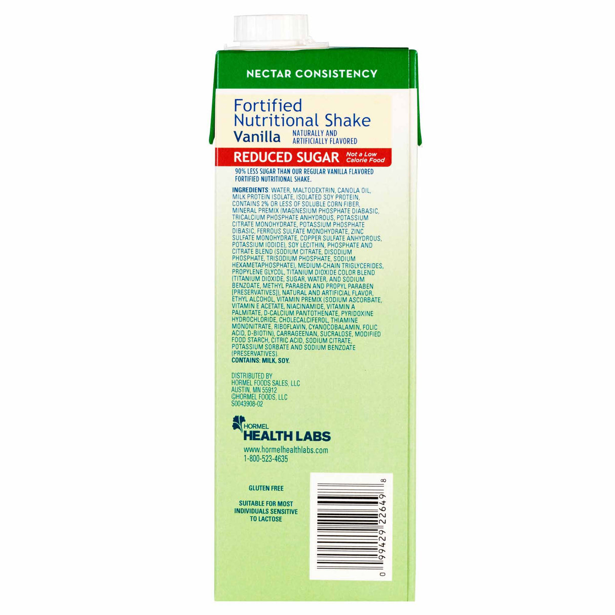 Oral Supplement Med Pass® Reduced Sugar Vanilla Flavor Liquid 32 oz. Carton - BeHope