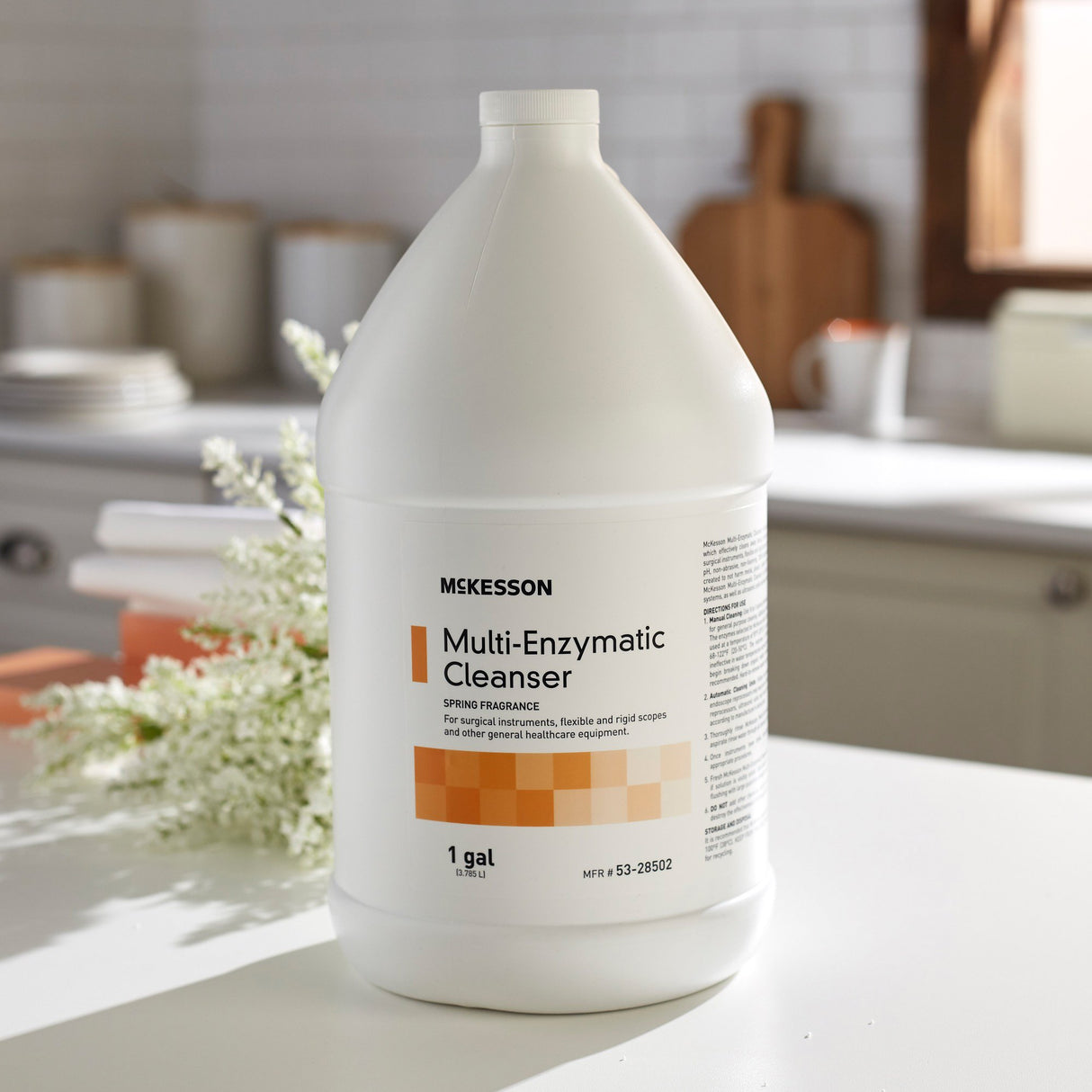 Multi-Enzymatic Instrument Detergent McKesson Liquid 1 gal. Jug Spring Fresh Scent - BeHope
