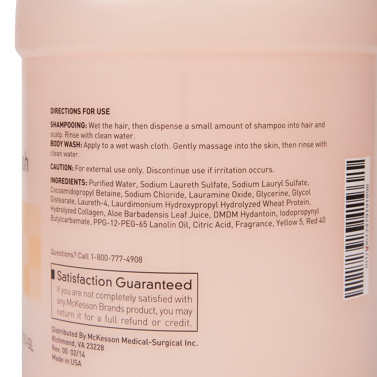 Shampoo and Body Wash McKesson 1 gal. Jug Apricot Scent - BeHope