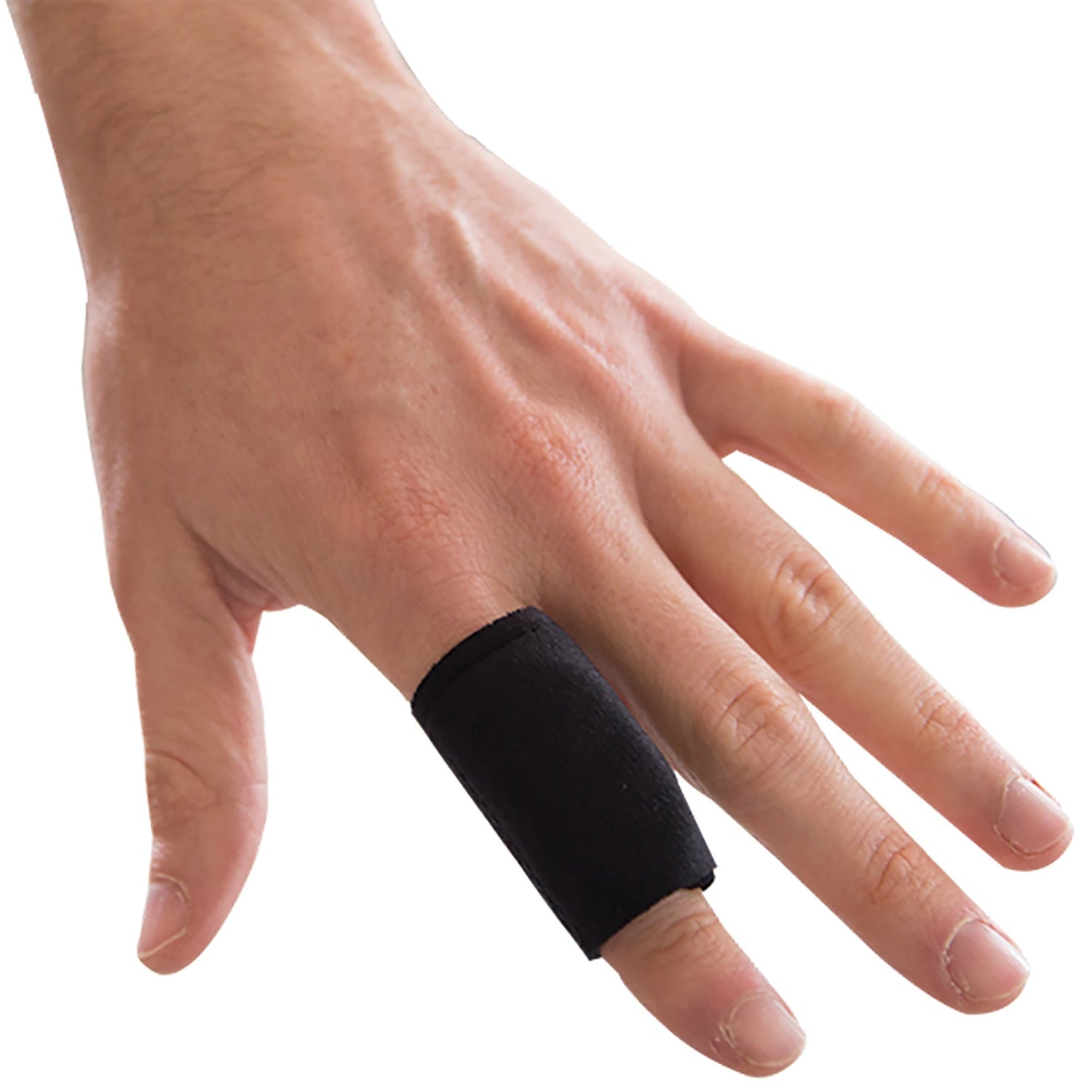 Finger Sleeve with Cooling Pad Polar Ice® Adult One Size Fits Most Pull-On Finger Black - BeHope