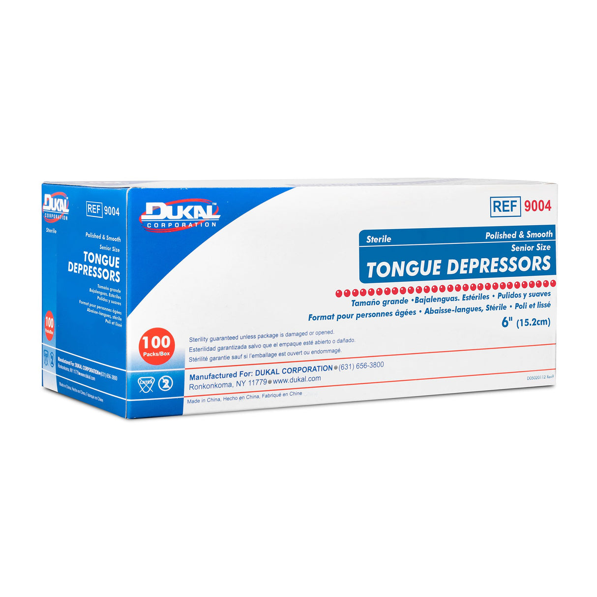 Tongue Depressor Dukal™ 6 Inch Length Wood Senior - BeHope