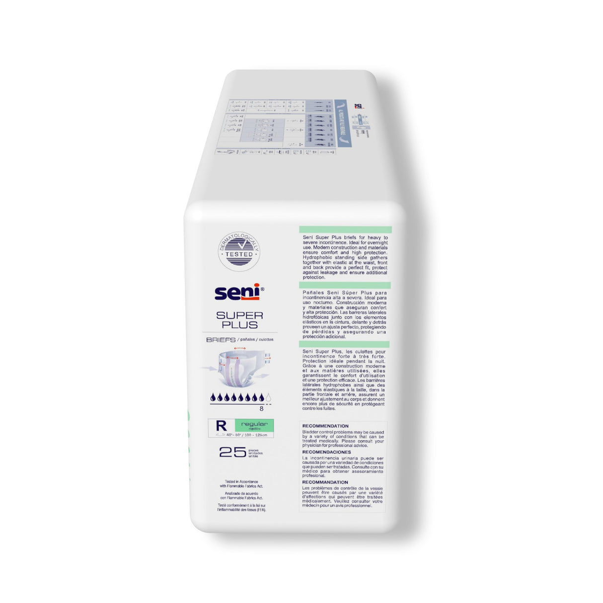 Unisex Adult Incontinence Brief Seni® Super Plus Regular Disposable Heavy Absorbency - BeHope