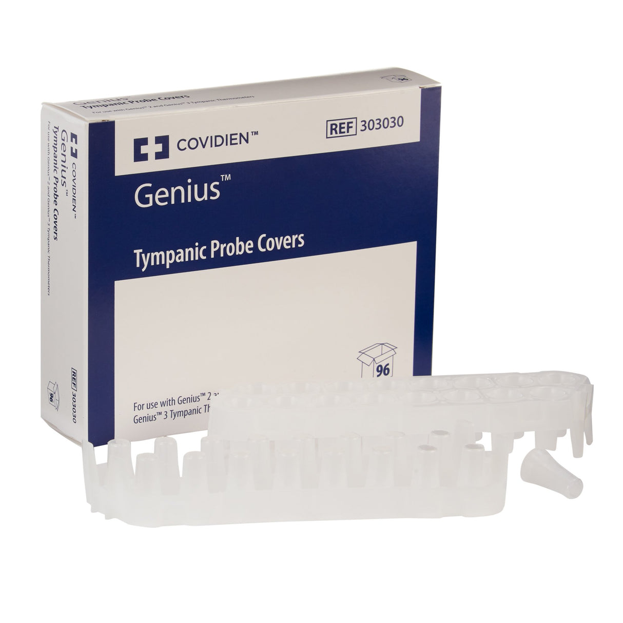 Tympanic Thermometer Probe Cover Genius™ For use with Genius™ 2 Tympanic Thermometer 96 per Box - BeHope