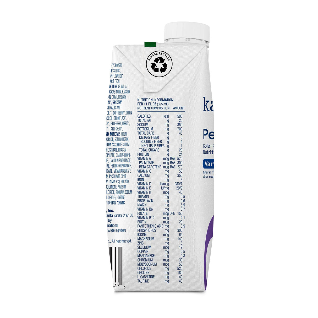 Oral Supplement Kate Farms Peptide 1.5 Vanilla Flavor Liquid 11 oz. Carton - BeHope