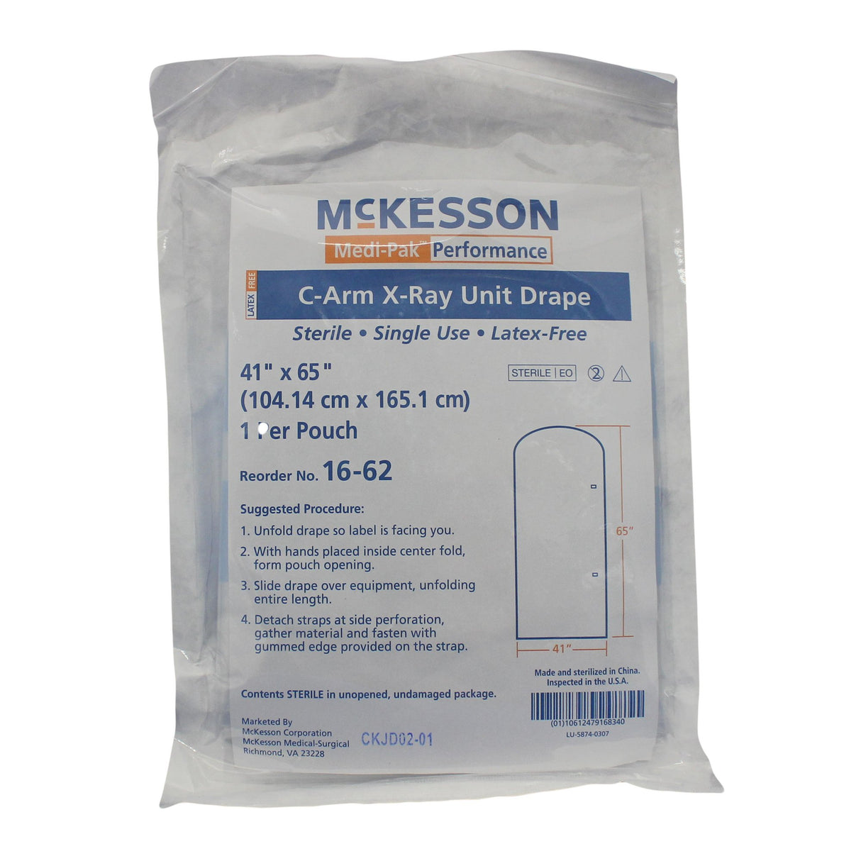 Mobile X-Ray Drape McKesson 41 X 65 Inch For X-Ray or C-Arm Image Intensifiers - BeHope