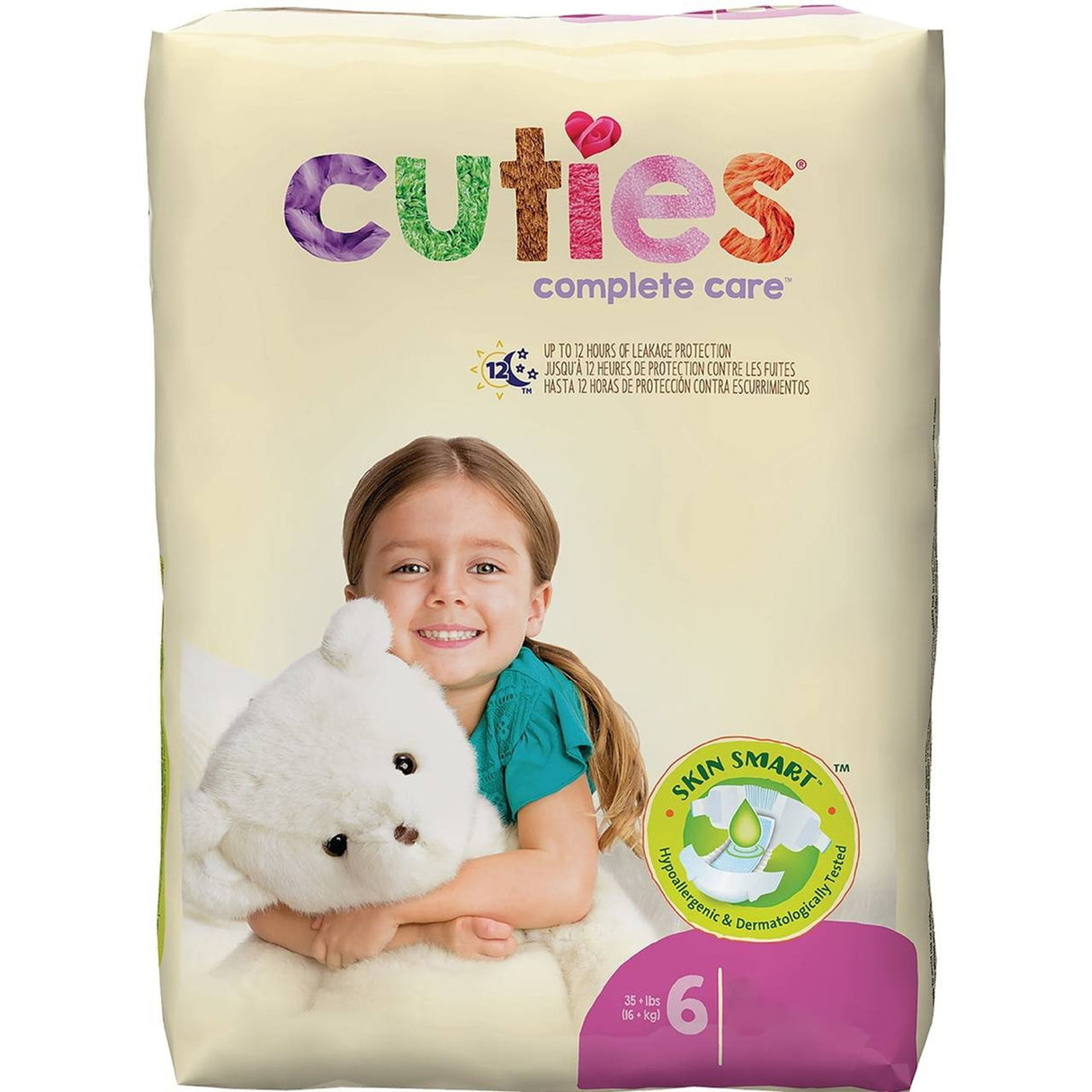 Unisex Baby Diaper Cuties® Complete Care Size 6 Disposable Heavy Absorbency - BeHope