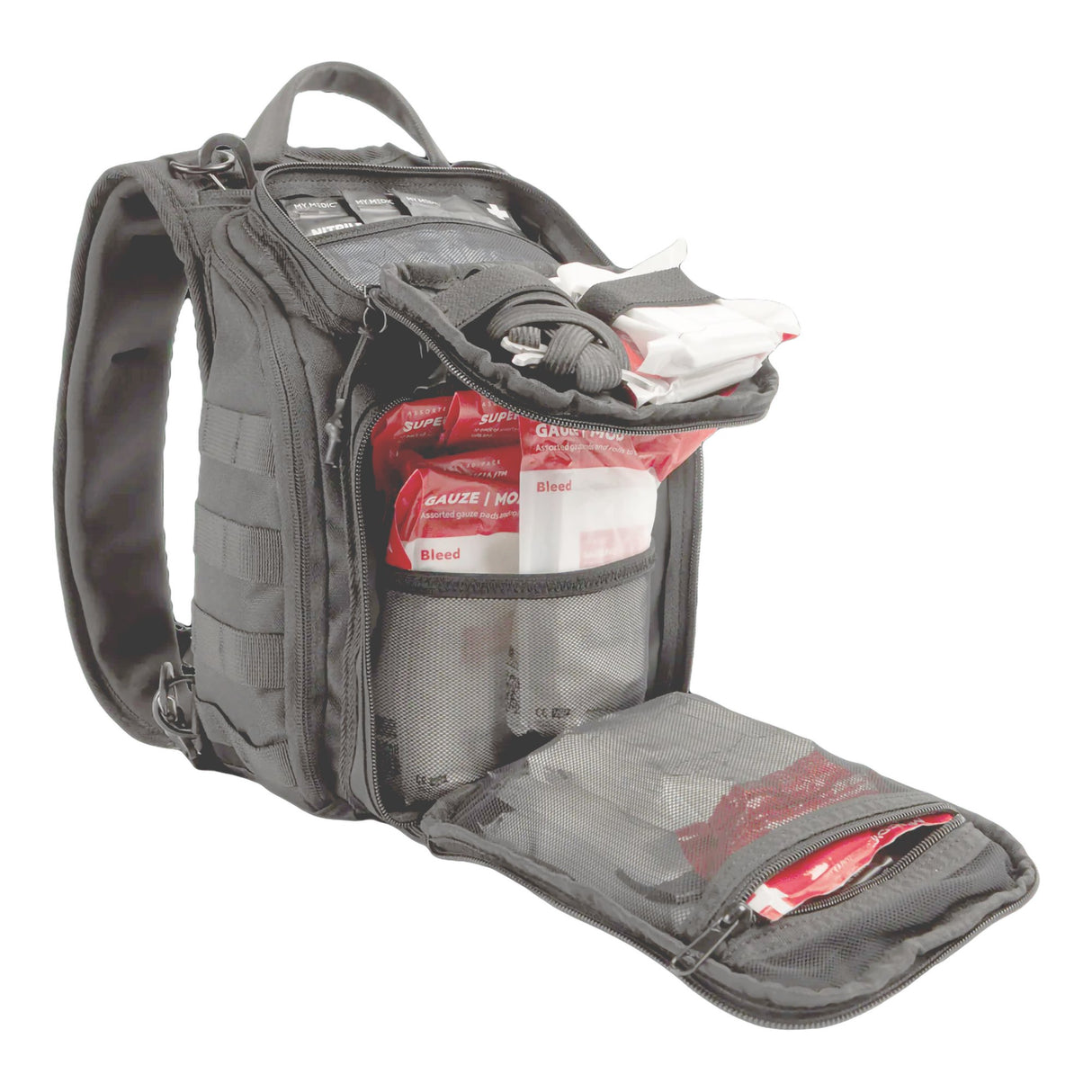 First Aid Kit My Medic™ The MEDIC Standard 10 Person Gray Standard Backpack - BeHope