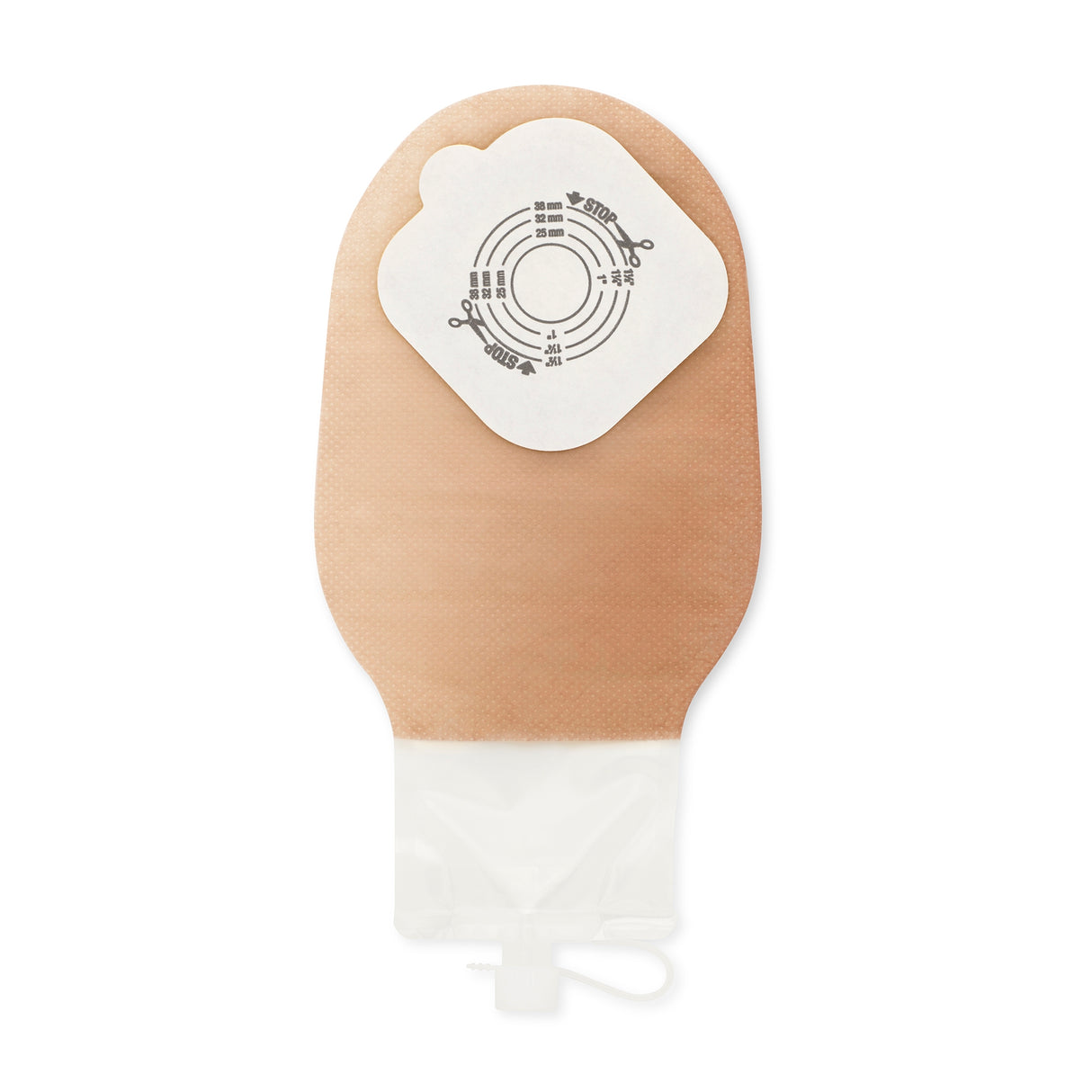 Urostomy Pouch Pouchkins™ One-Piece System 8-3/4 Inch Length Trim To Fit 38 mm Stoma - BeHope