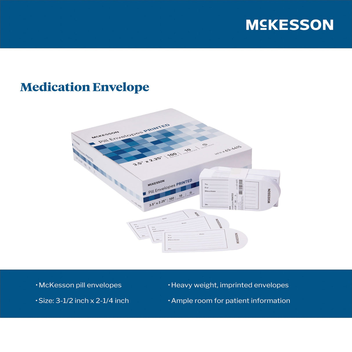 Medication Envelope McKesson White 2-1/4 X 3-1/2 Inch - BeHope
