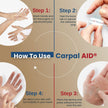 Hand-Based Carpal Tunnel Support Carpal AID® Patch Pregnancy Plastic Left or Right Hand Clear Large - BeHope