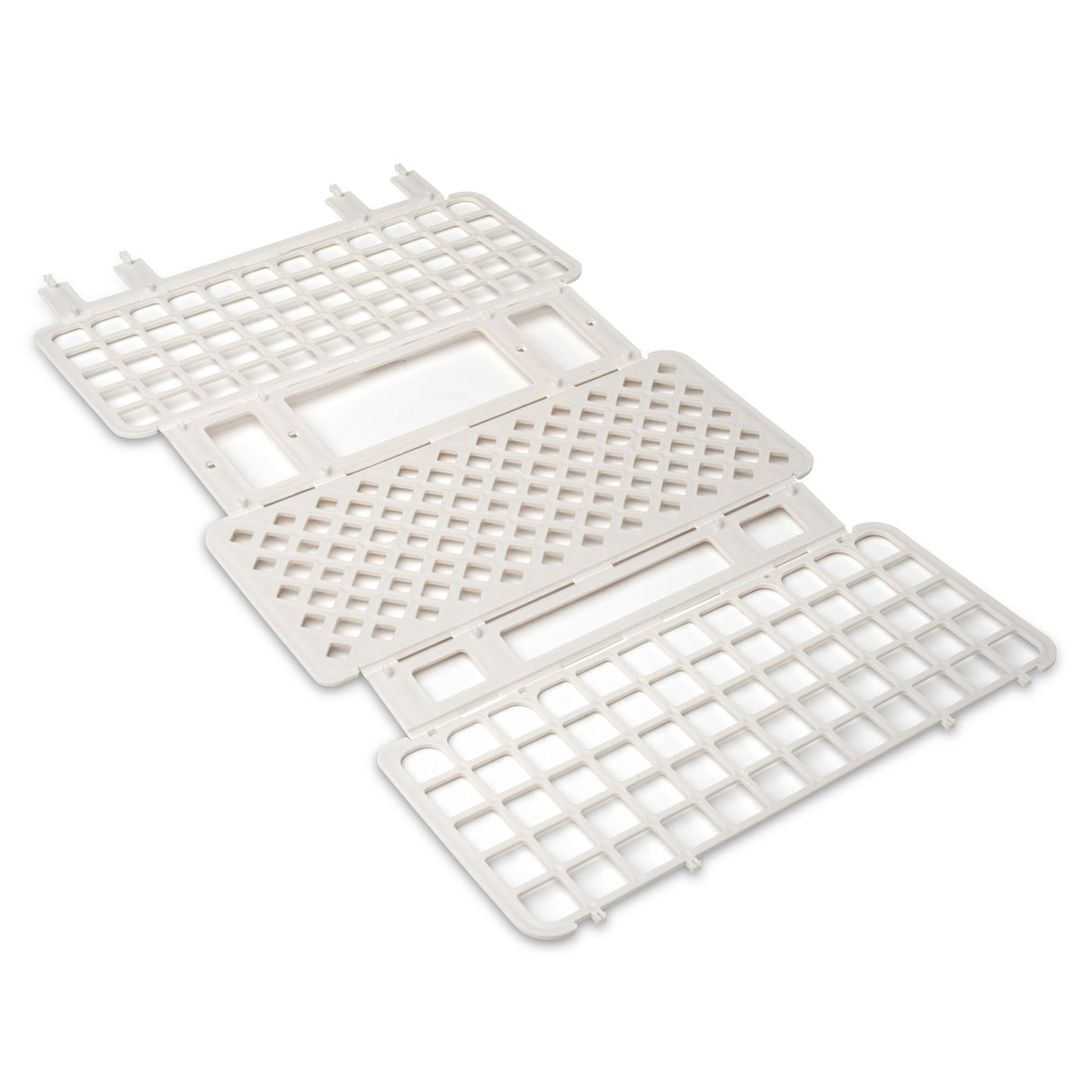 Fold and Snap Test Tube Rack 60 Place 5 to 15 mL Tube Size White 2-2/5 X 4-1/8 X 9-2/3 Inch - BeHope