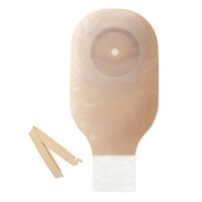 Ileostomy / Colostomy Pouch Premier™ One-Piece System 12 Inch Length Flat, Trim to Fit 2-1/2 Inch Stoma Drainable - BeHope