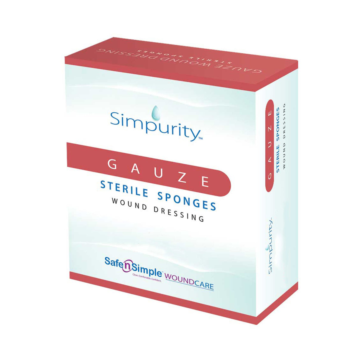 Island Dressing Simpurity™ Bordered Gauze 6 X 6-3/4 Inch Rectangle Sterile - BeHope