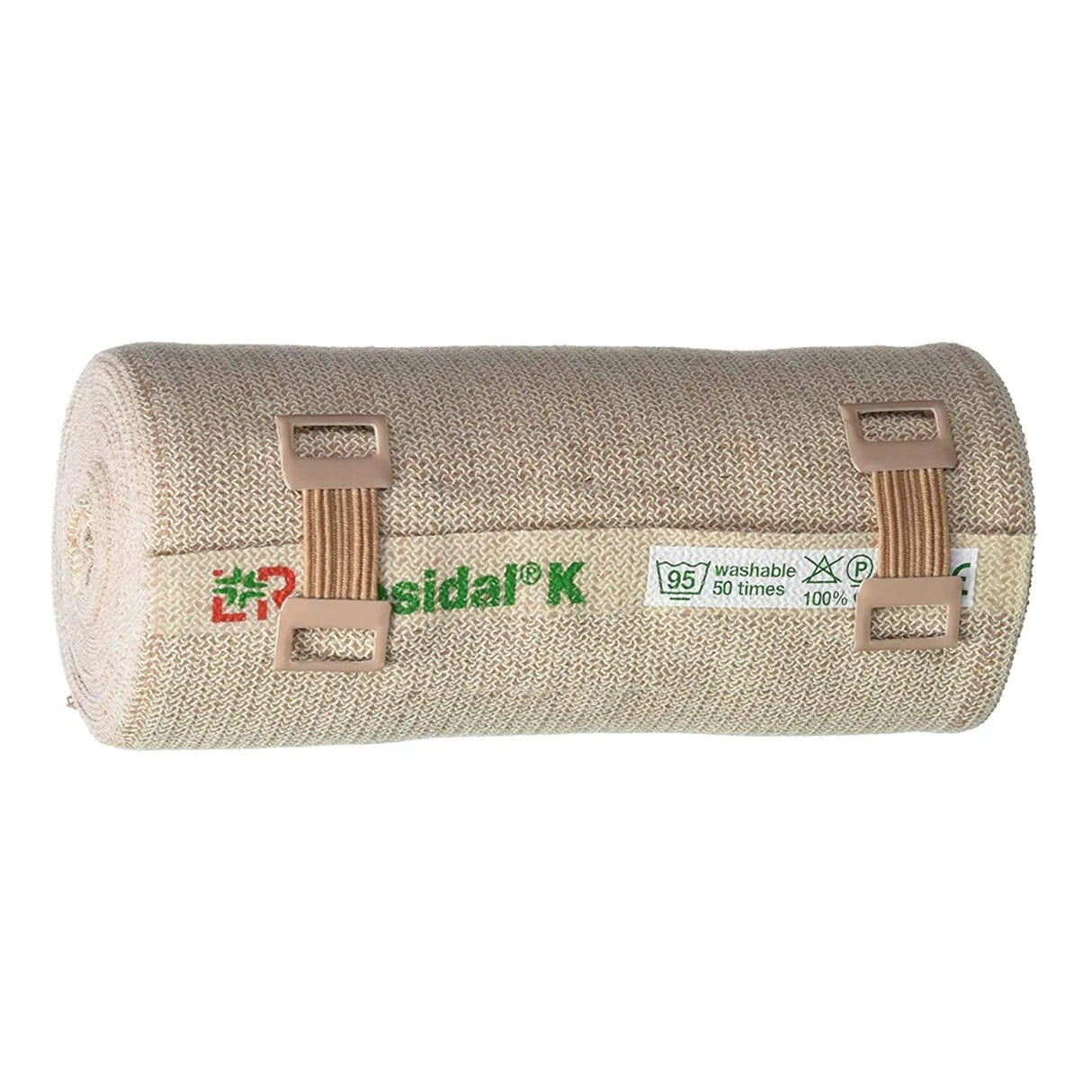 Compression Bandage Rosidal® K 4 Inch X 5-1/2 Yard Clip Detached Closure Tan NonSterile High Compression - BeHope