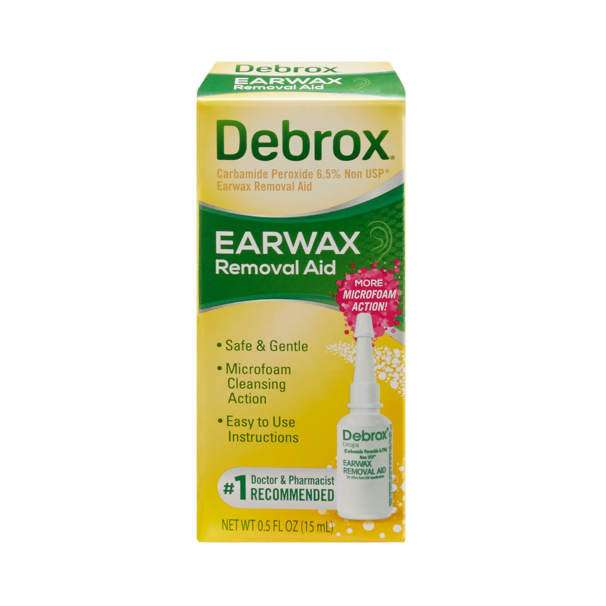Ear Wax Remover Debrox® 0.5 oz. Otic Drops 6.5% Strength Carbamide Peroxide - BeHope
