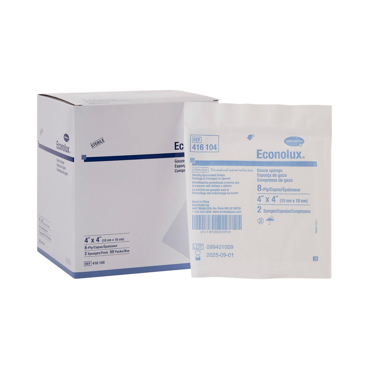 Gauze Sponge Econolux® Sterile for Optimal Wound Care - BeHope